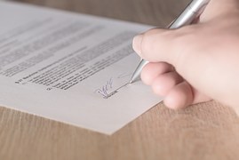 Sign a contract