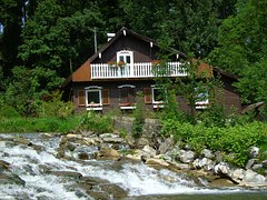 2 storey house near a river