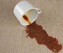 cup of coffee spilled